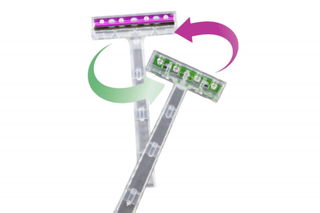 Double coloured blades