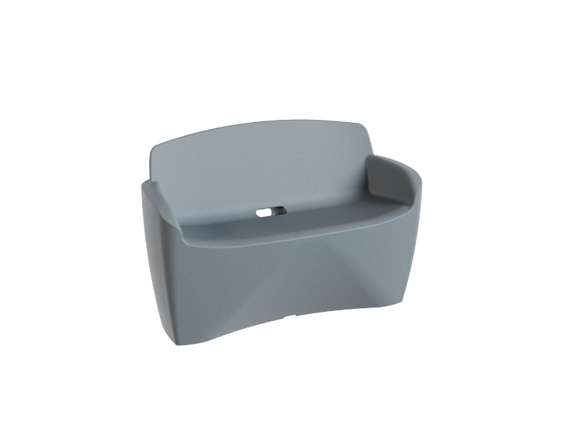 Nashorn tweezitsbank met afvoer Steen _ NH-CLEX02 _ 800 x 600 px